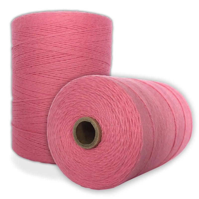 Paper Farm 100% Cotton Loom Warp Thread (Rose), 8/4 Warp Yarn (800 Yards), Perfect for Weaving: Carpet, Tapestry, Rug, Blanket or Pattern - Warping Thread for Any Loom - Image 1